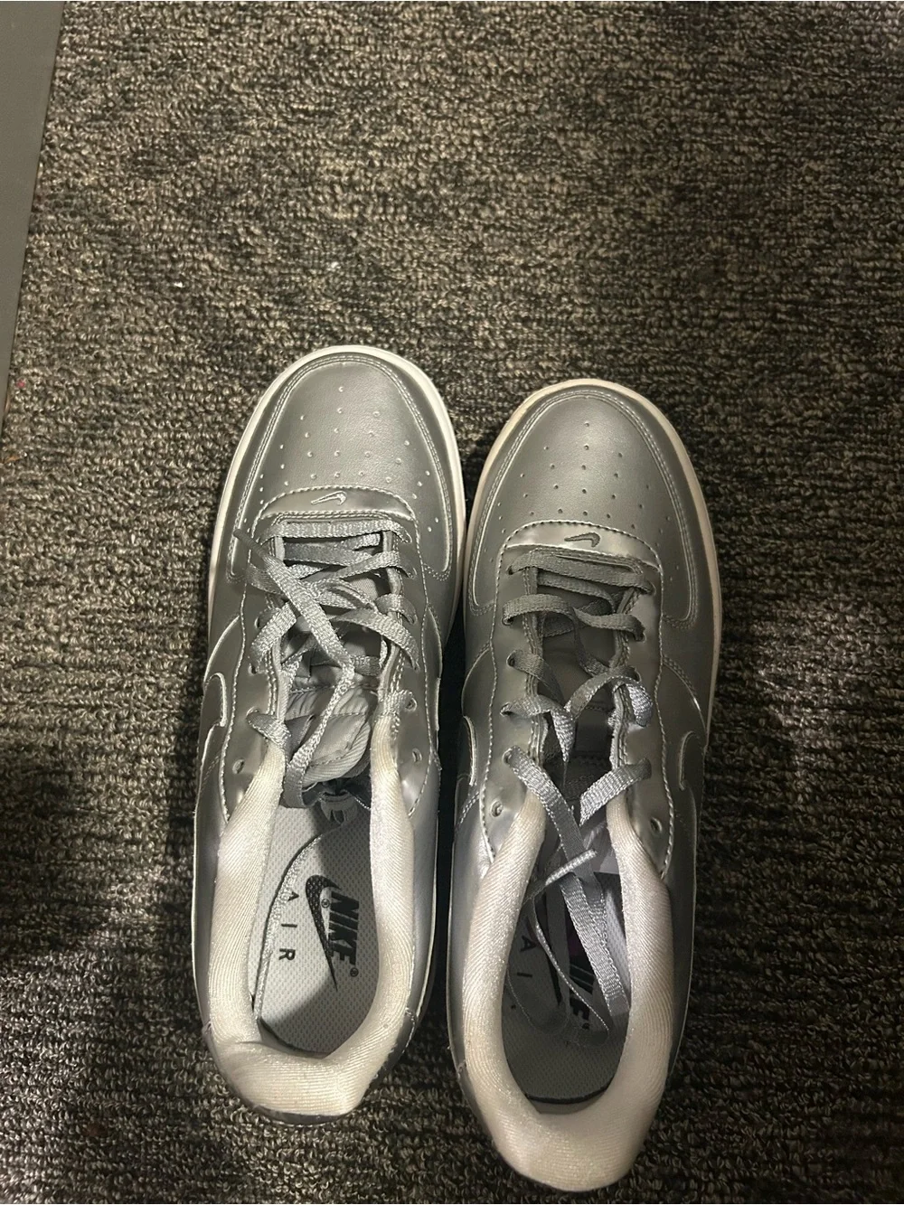 Nike Women’s Silver Low-Top Athletic Sneakers